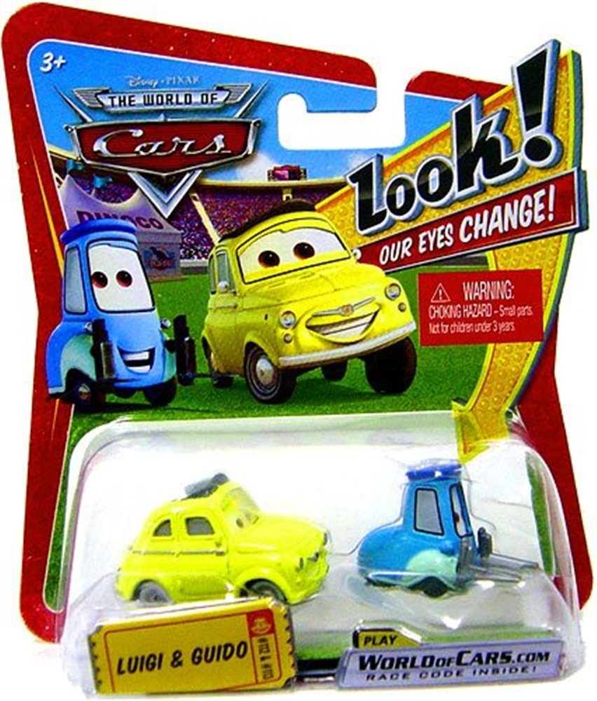 Disney Pixar Cars　マテル　 ルイージ & グイード 　セット 3 Pack Model Car Gift Disney Pixar Cars Luigi & Guido